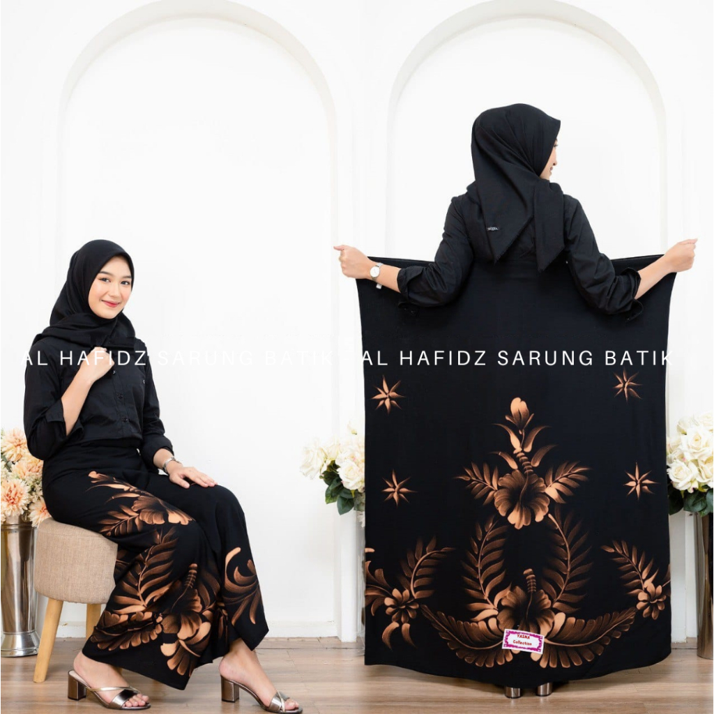 Sarung Batik Santriwati Halus Kain Rayon Goyor Motif Lukisan