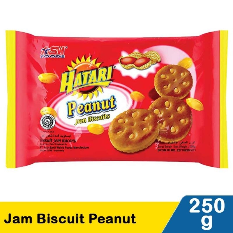 

Hatari Jam Biscuit Peanut 250G