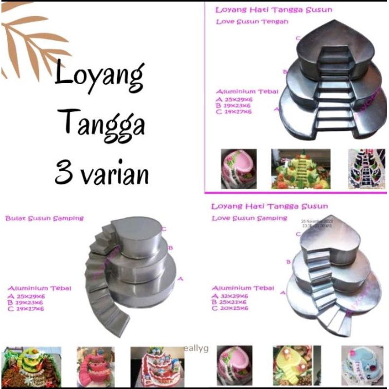 loyang tangga susun 3 /loyang nasi tumpeng