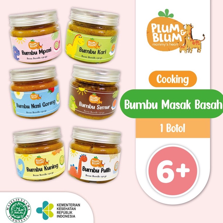 

MURAH Plum & Blum Bumbu Masak Mpasi Bumbu Basah Alami Serbaguna No MSG - 100 gr