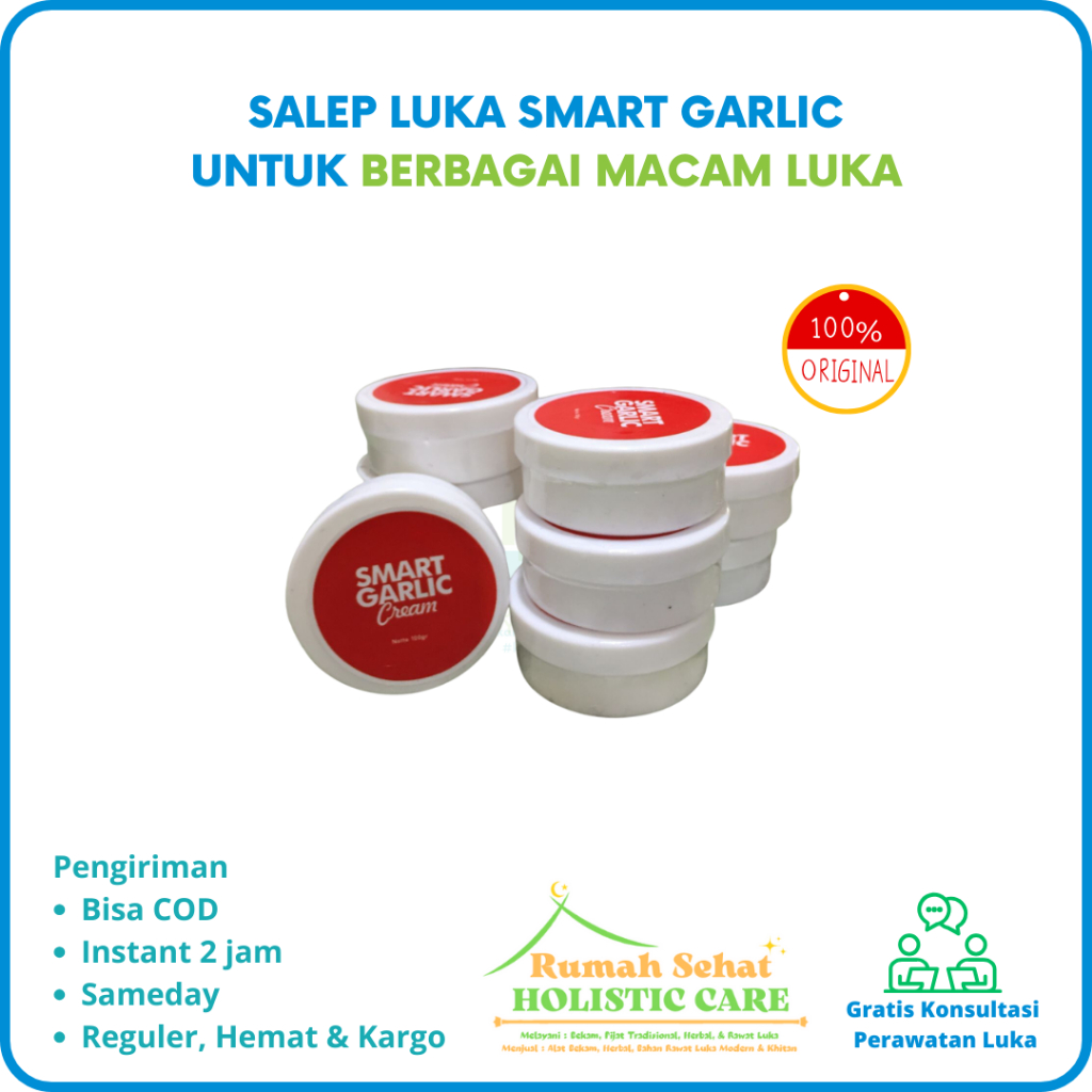 Smart garlic salep 100gram / Wound Zalf / Salep Luka / Luka bernanah