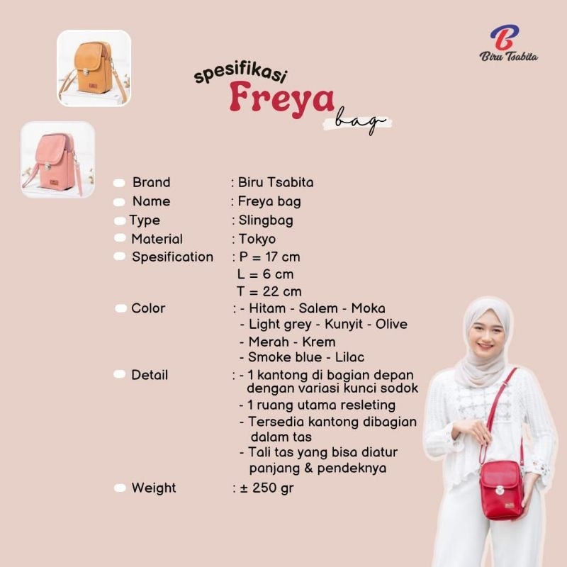 FREYA TOKYO BIRU TSABITA/TAS SELEMPANG