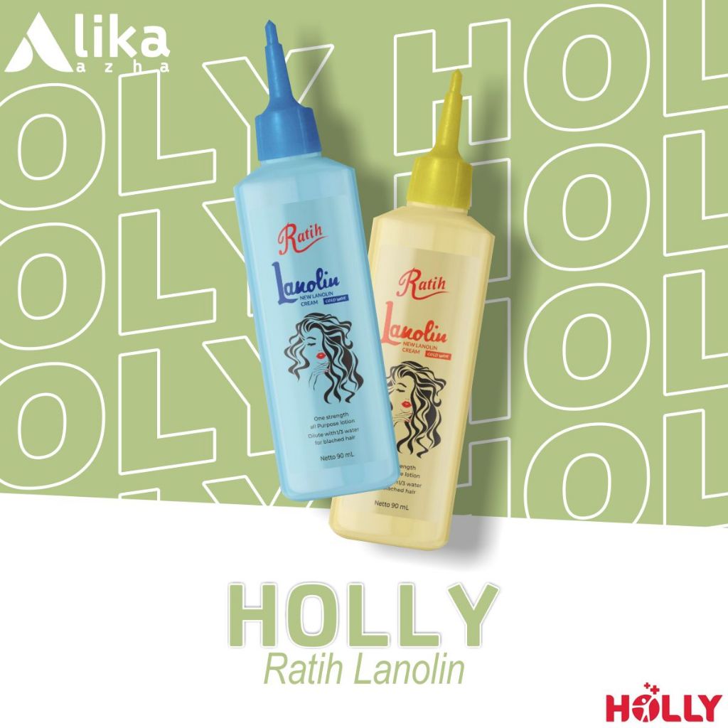 HOLLY Ratih Lanolin Cold Wave Obat Keriting Rambut - 90ml