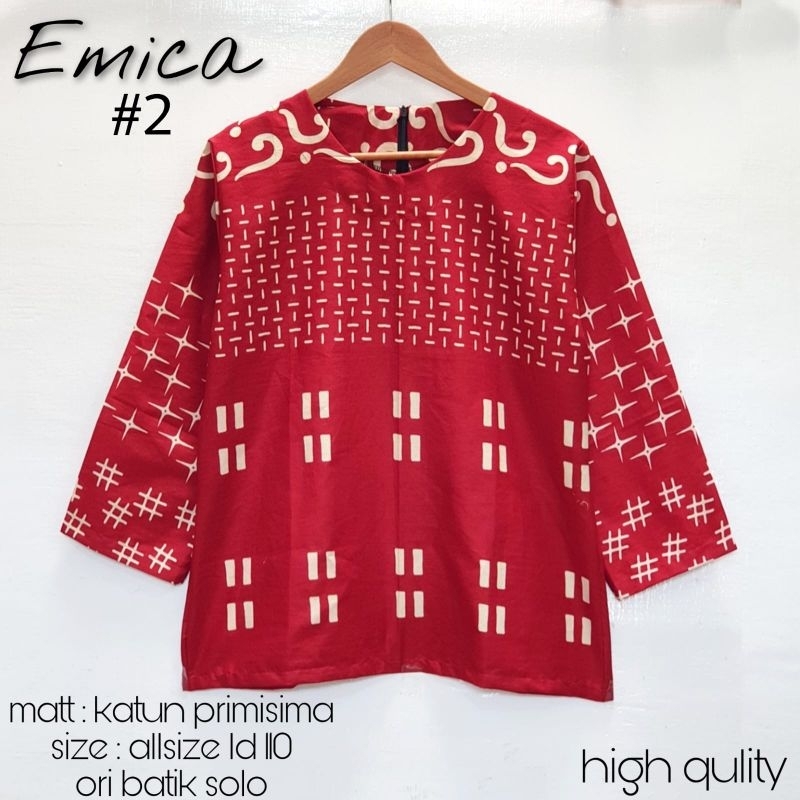 Blus batik,all size,blus terbaru,blus merah,batikkumurah