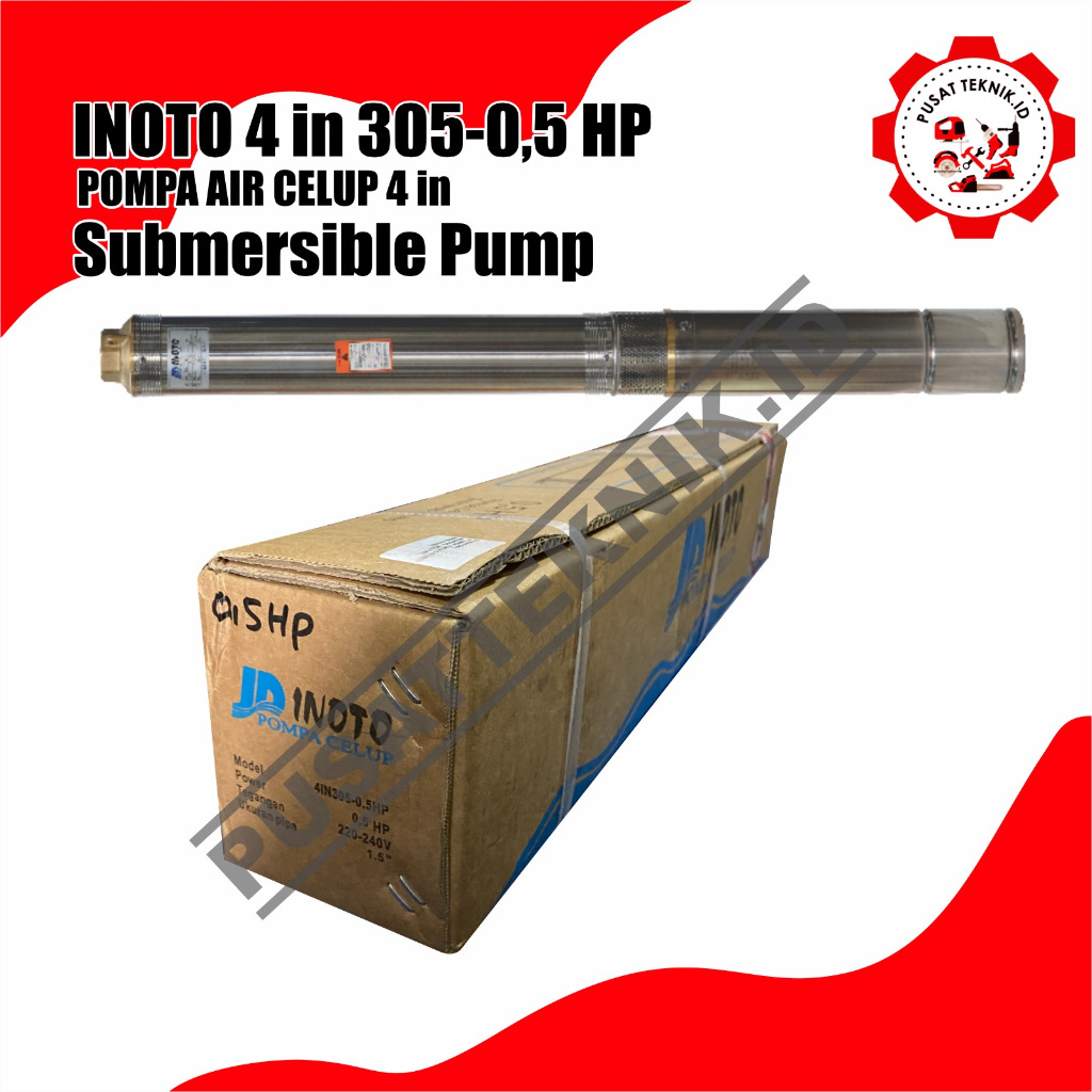 INOTO 4IN 305 0,5hp + KABEL 25M SUBMERSIBLE INOTO 4IN305 | 100QJD 305