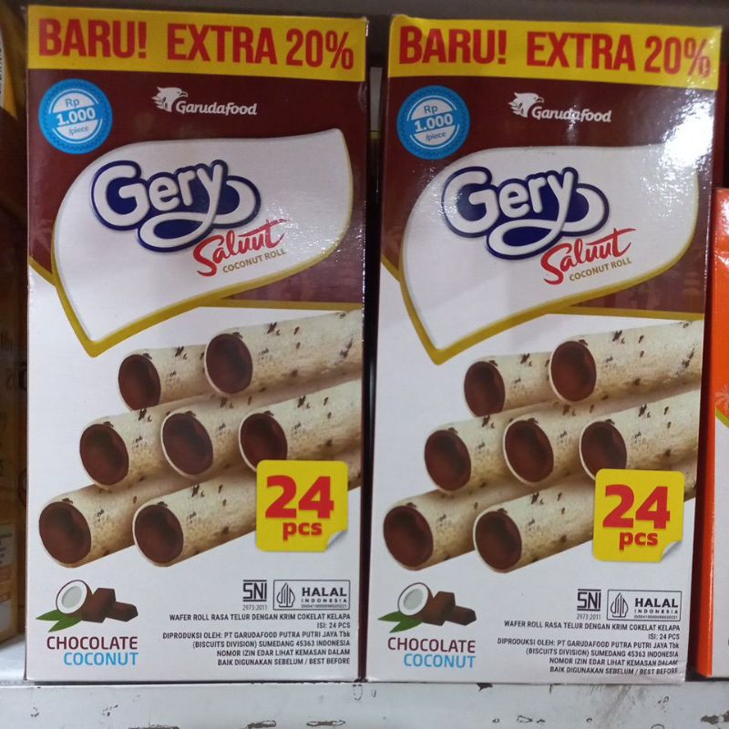 

GERY SALUT COCONUT CHOCOLATE ISI 24