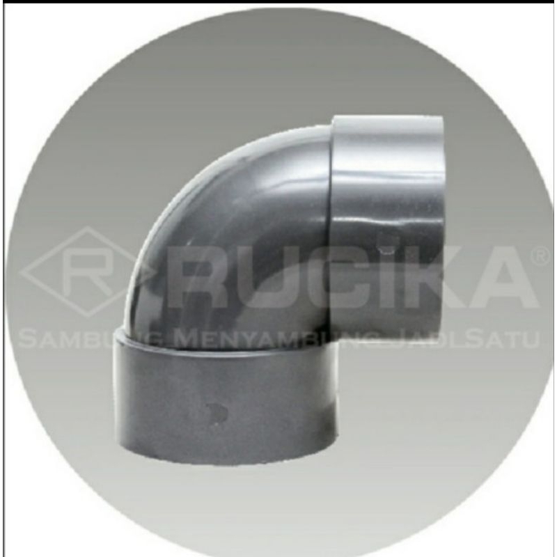 Knie (Elbow) 11/2 inch Pipa PVC Rucika Aw / knie / L