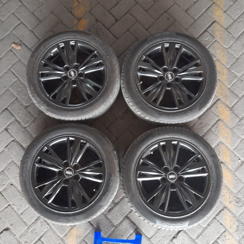 Velg HSR Simba (rep venturer) ring 17 Lebar 7 pcd 5x114 et 42 + Ban 215 55 merk forceum prod 2021 co