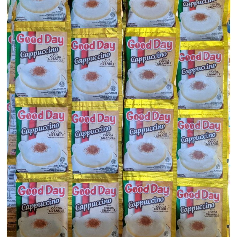 

KOPI GOOD DAY CAPUCINO 1 renceng 10 bungkus