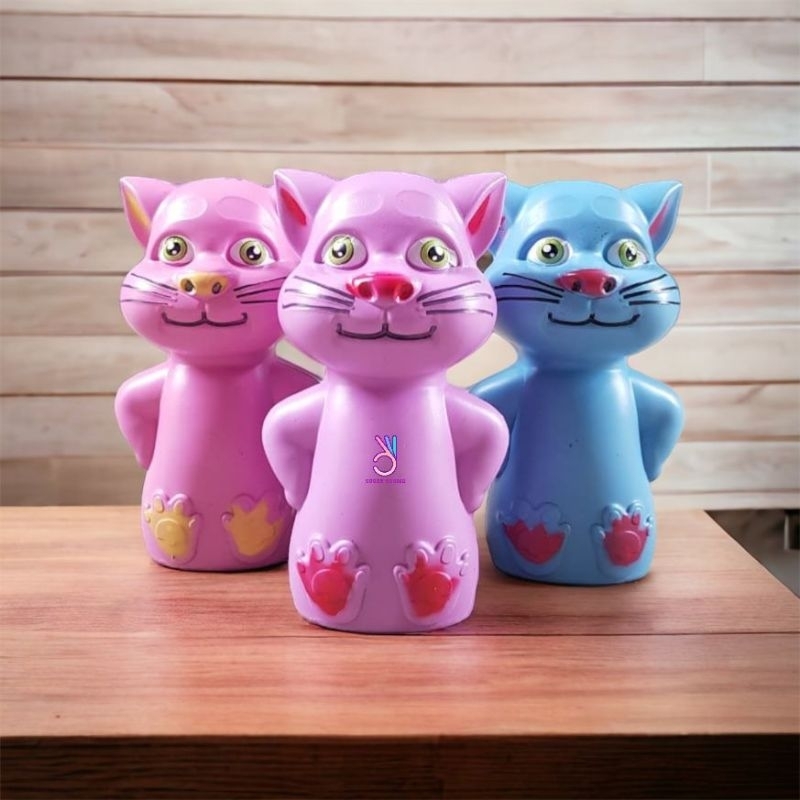 Celengan Plastik Lucu / Celengan Tom Tom / Celengan Kucing Lucu