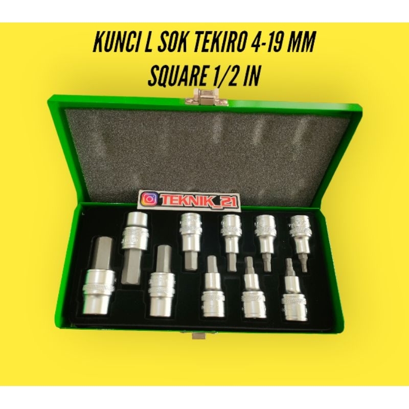 KUNCI L SOK TEKIRO SET 10 PCS SOK L TEKIRO