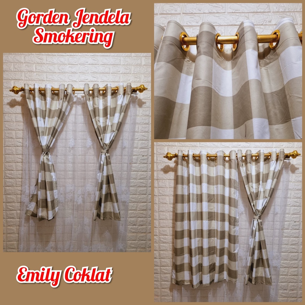 Gorden Jendela Kamar - Korden Jendela Ruang Tamu - Hordeng Jendela Smokering - Gorden Jendela Pendek