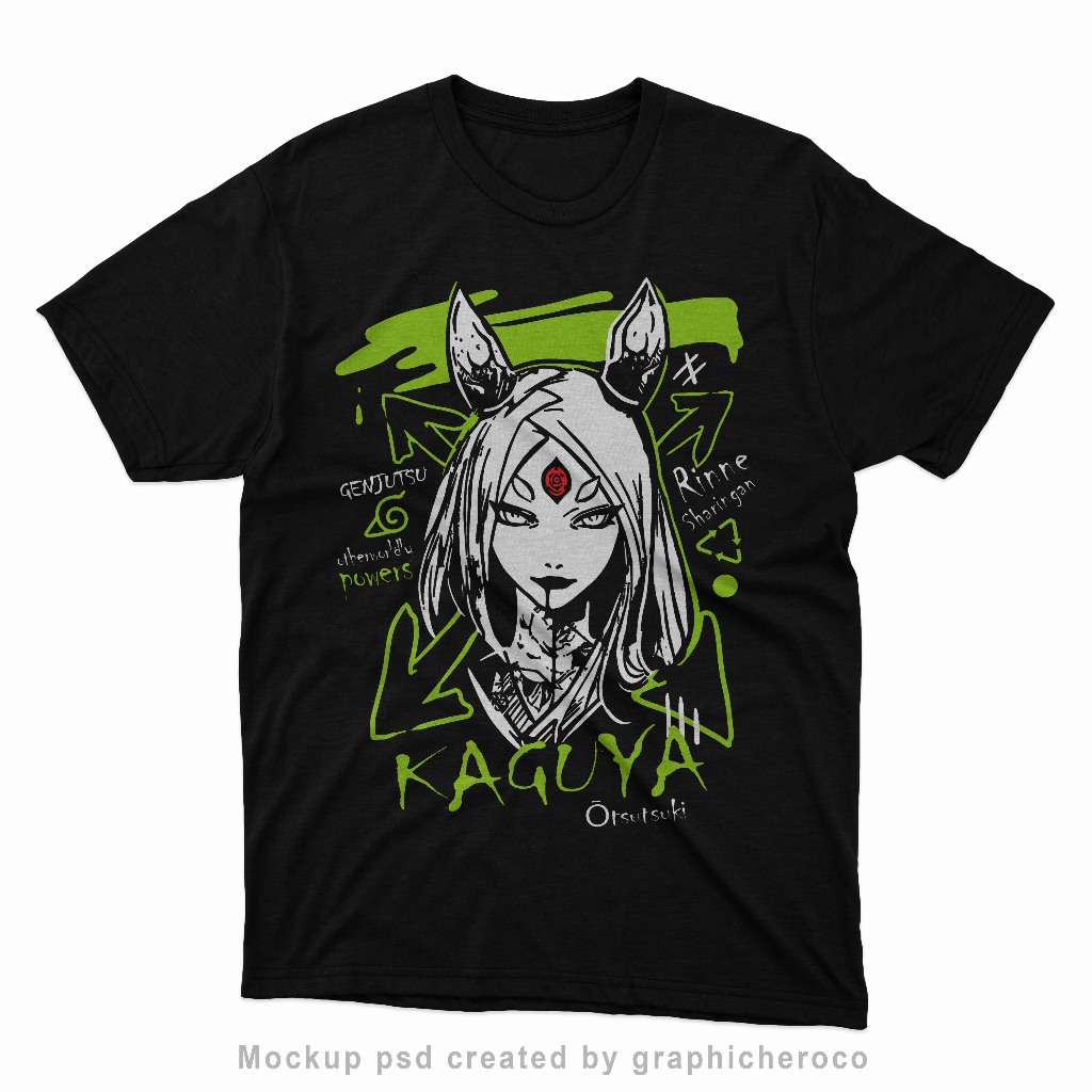 ANIME KAGUYA OTSUTSUKI NARUTO KAOS REGULAR KATUN