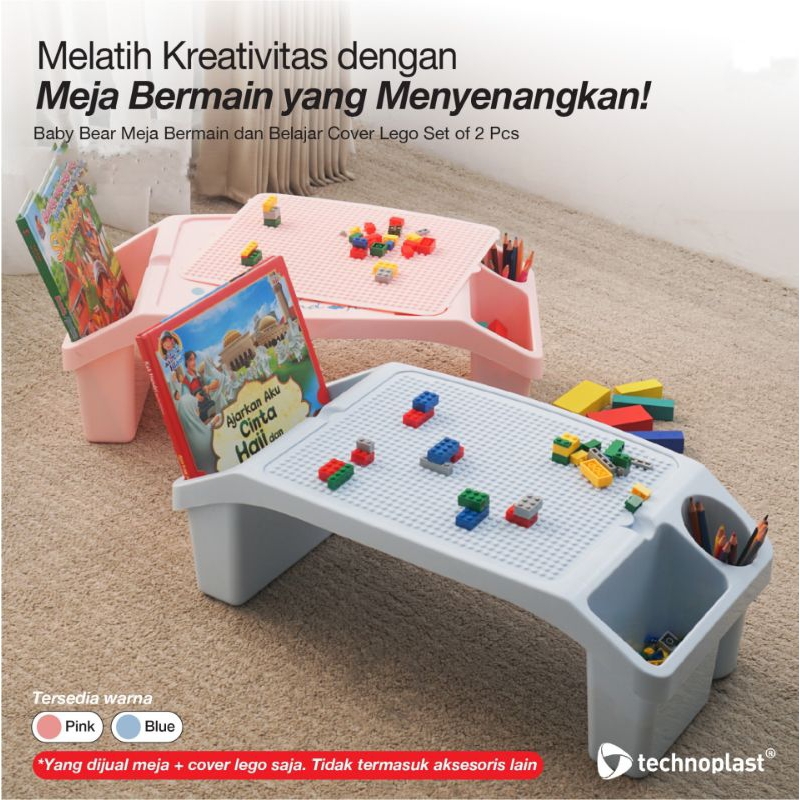 Meja belajar anak plastik lego tebal techoplast #MEJA BELAJAR ANAK #MEJA TK BIRU PINK