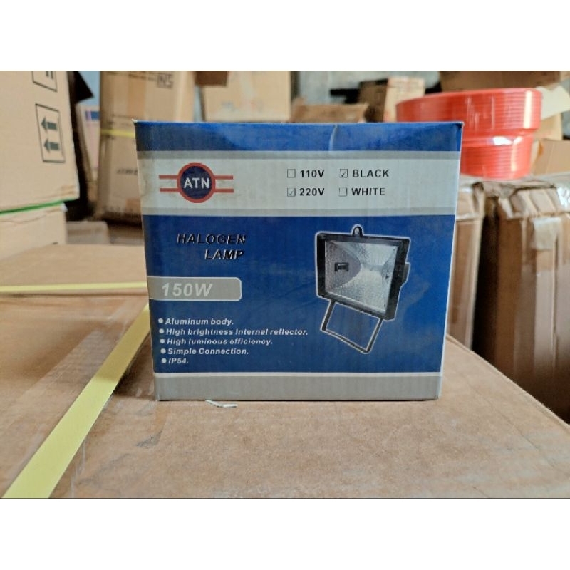 kap +lampu sorot halogen 150 watt