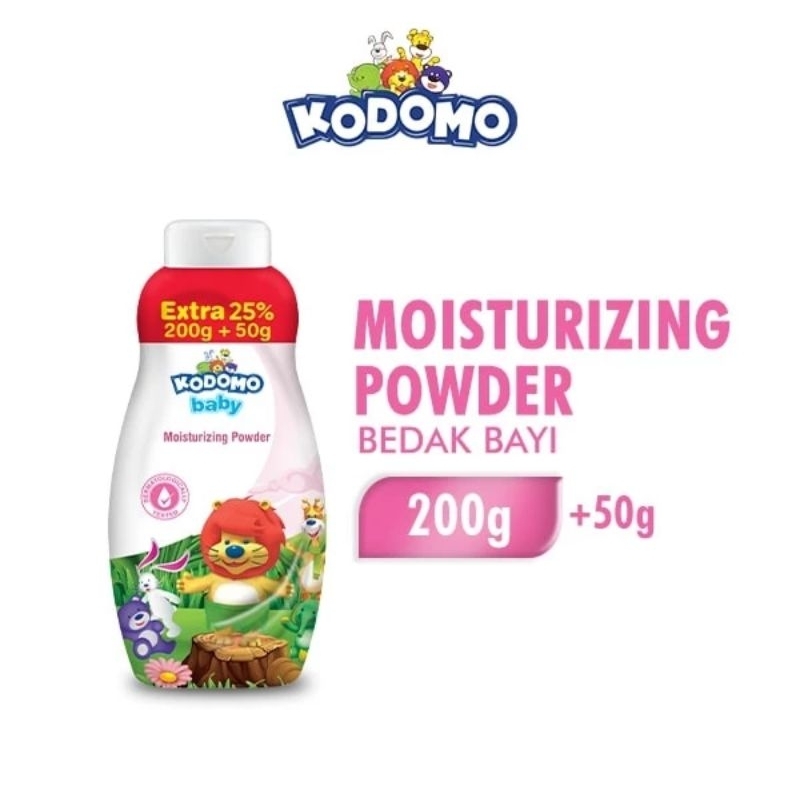 Kodomo Baby Powder Moisturizing 300 + 100gr / 200 + 50gr - Bedak Bayi Kodomo