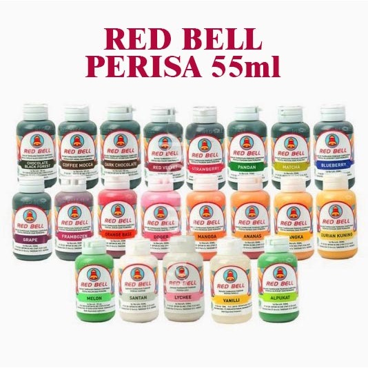 

Perisa red bell 55ml / essence redbell 55ml / perisa stroberi/ perisa melon/ perisa anggur/ perisa doger/ perisa red velvet/ perisa mangga/ perisa durian/ perisa susu/ perisa lychee/ perisa santan/ perisa jeruk keprok/ perisa blewah/ perisa pandan