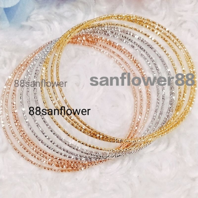 GELANG KERONCONG Silver Gold 3warna Xuping Lapis Emas
