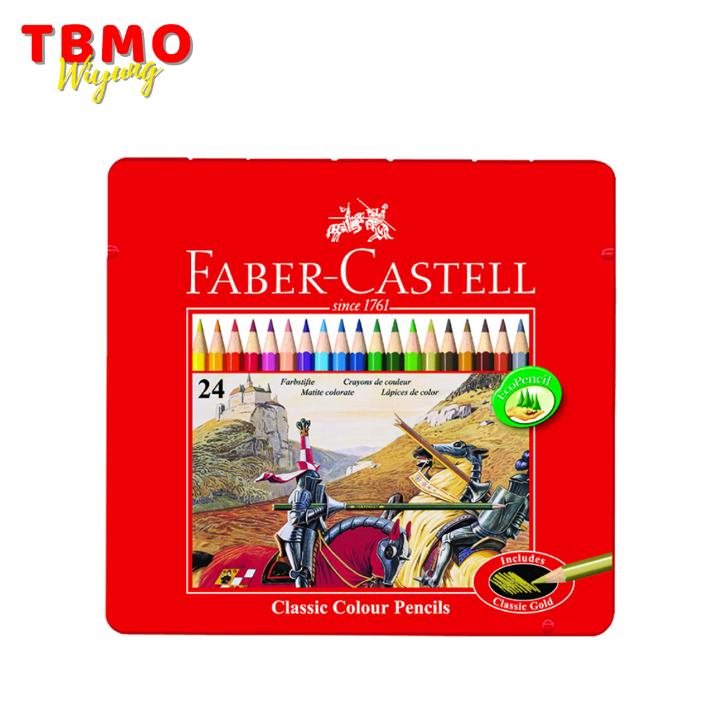 

Faber Castell Pensil Warna 24 Warna Tin Case 115845
