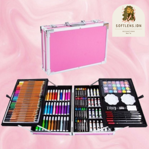

CRAYON SET ART 145 PCS WARNA POLOS | ALAT MEWARNAI DAN MELUKIS ANAK MODEL KOPER BOX JINJING | HADIAN ULANG TAHUN ANAK