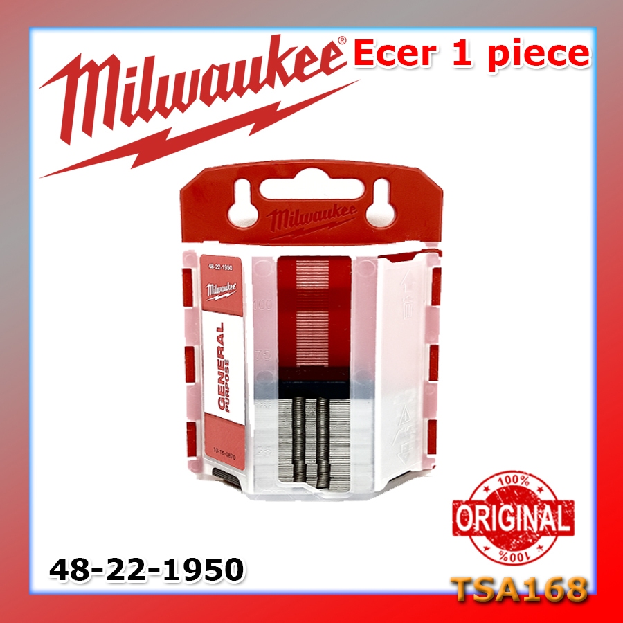 

Milwaukee General Purpose Utility Blades Ecer 1 pc Mata Cutter - 3X Blade Life