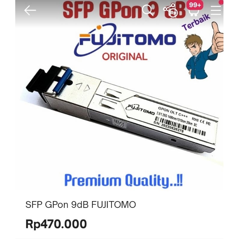 SFP GPON 9dB Fujitomo