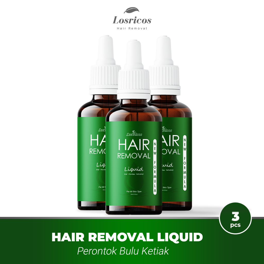 Perontok Bulu Permanen Losricos Hair Removal Liquid Wax Penghilang Bulu Rambut BPOM