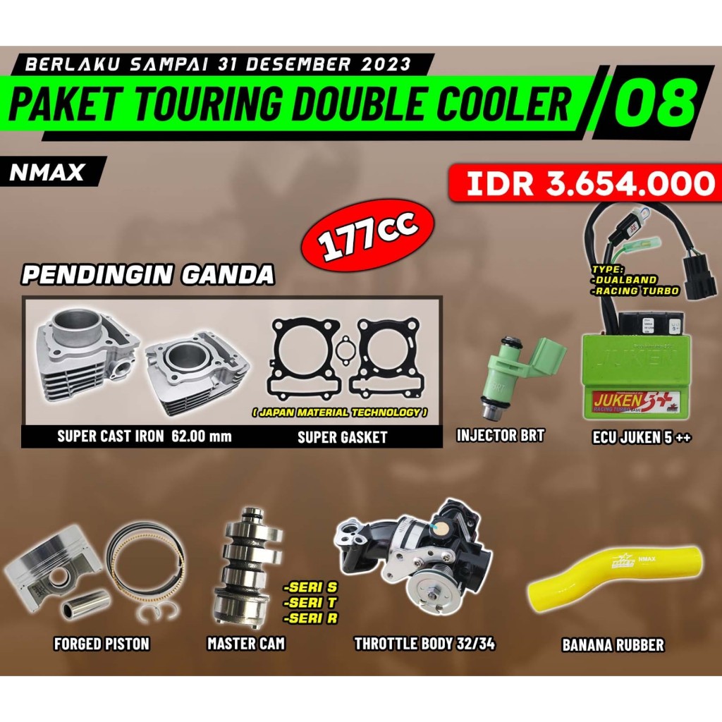 PAKET BORE UP 1 NMAX | 177 CC | BRT