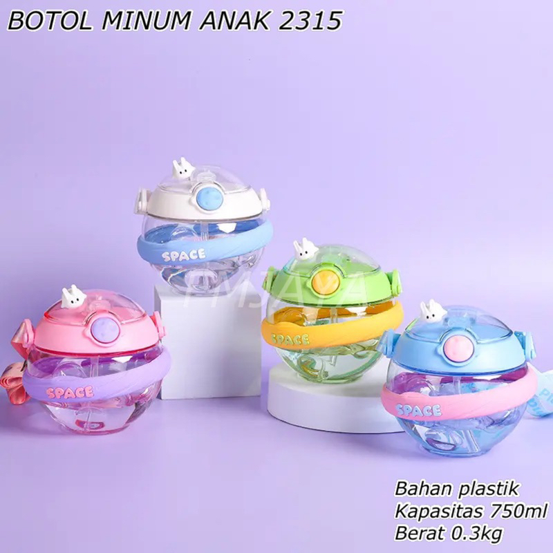 BOTOL MINUM ANAK 2315 || BOTOL MINUM ANAK 750ML || BOTOL MINUM ANAK + TALI