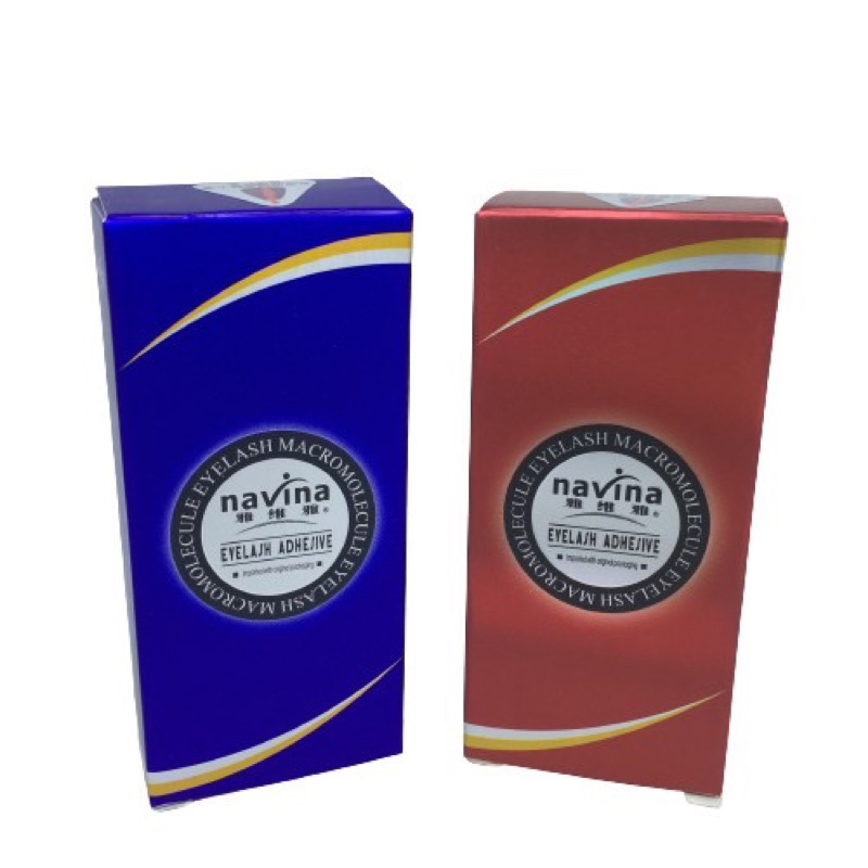 Navina Blue Red Glue Eyelash Extension 15ml (Lem Tanam Bulumata Box Biru Merah) RED BOX EYELASH EXTE