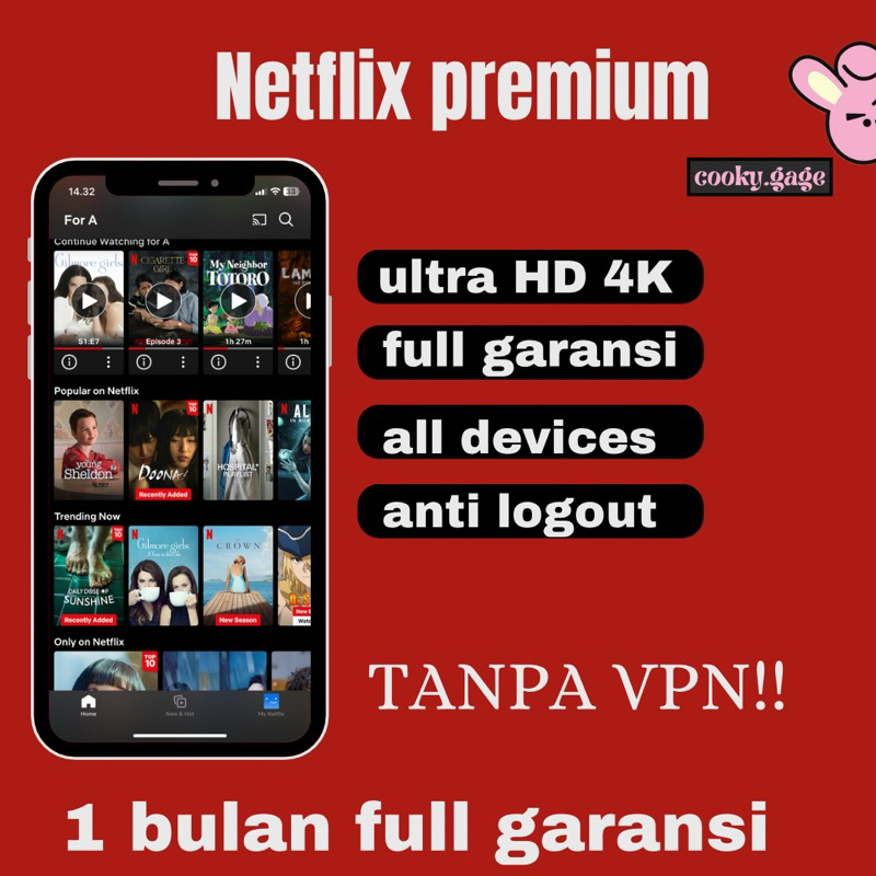 NETFLXXX PREMIUM BERGARANSI TANPA VPN