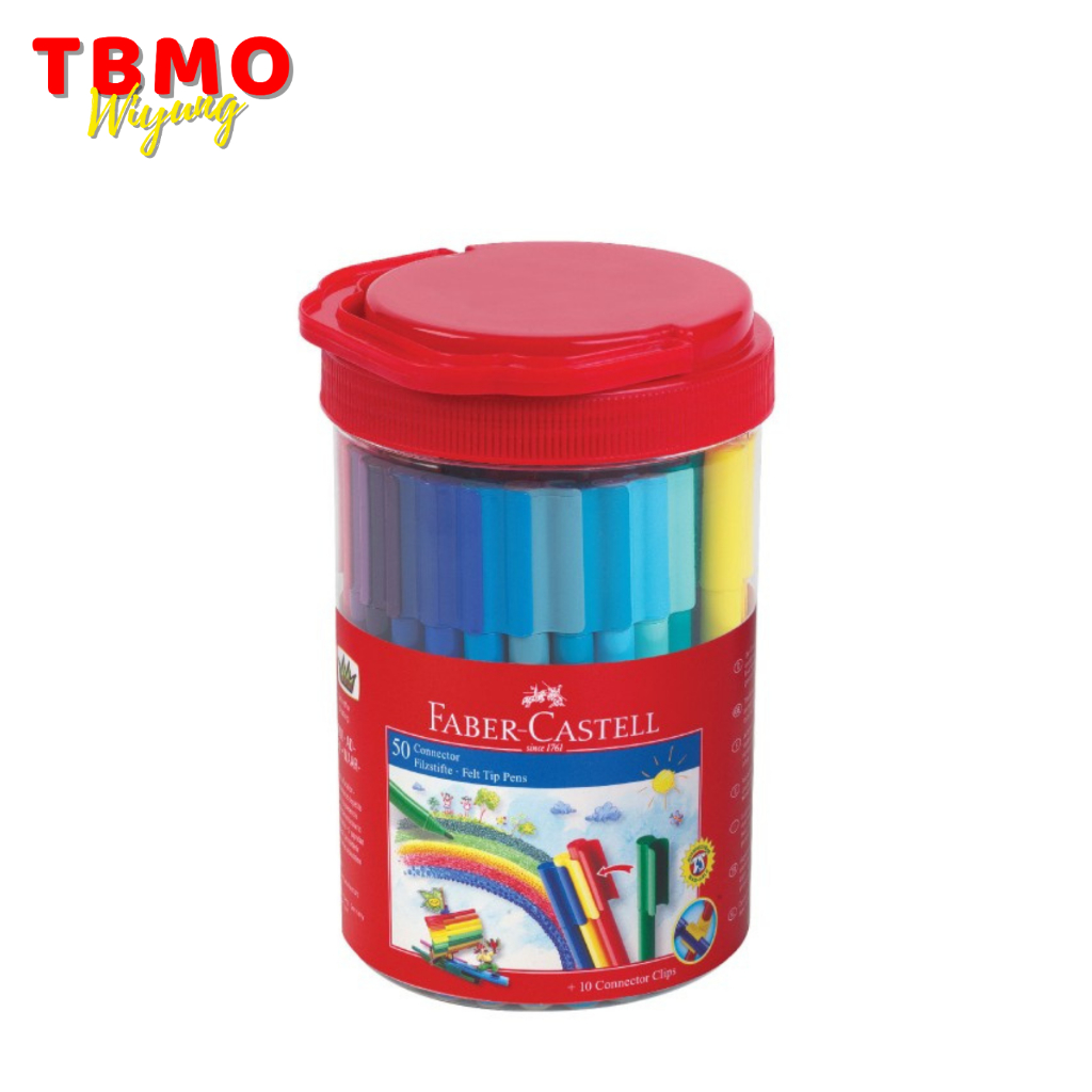 

Faber Castell Connector Pen Bucket Isi 50 Warna 11150050