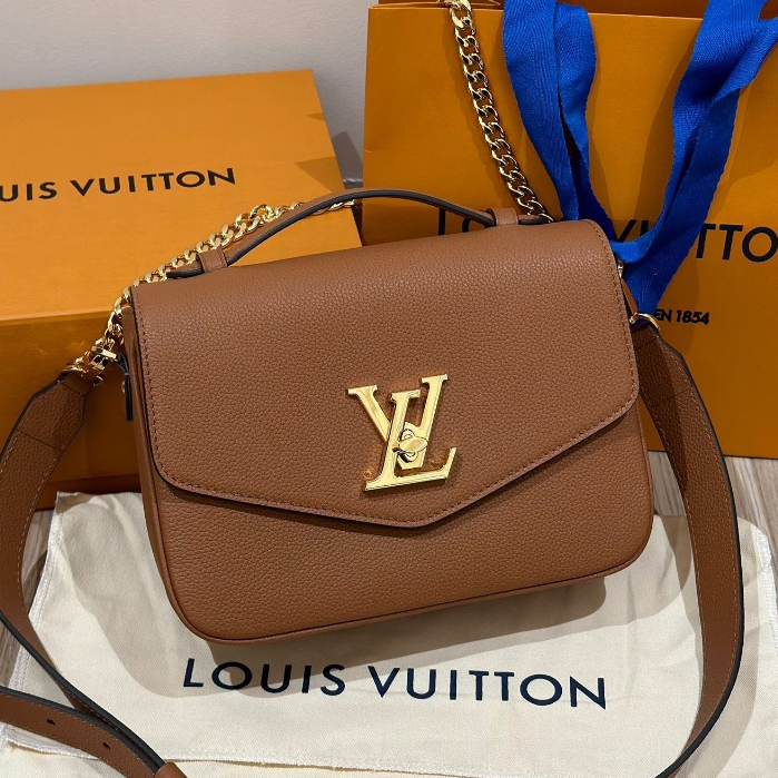 Louis Vuitton OXFORD LOCKME Tas Tangan Wanita Tas Rantai Tas Selempang LV