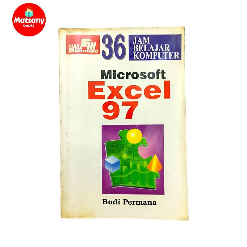 Buku Edukasi Software Komputer Excel 97 Jadul Lawas