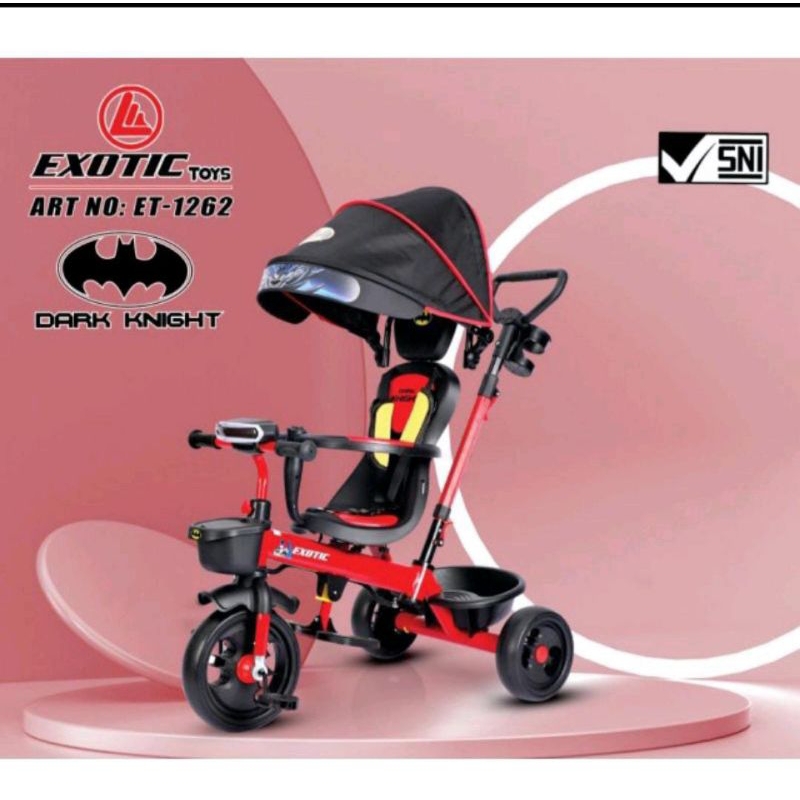 DIJAMIN ORI sepeda anak roda tiga murah model terbaru merk exotic ET1268 ET 1268 ET1262 ET 1262