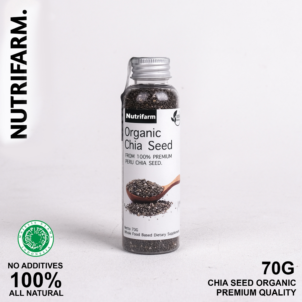 

Chia seed organic 75gr Grade A Premium Quality cia seed biji chia chia sead original