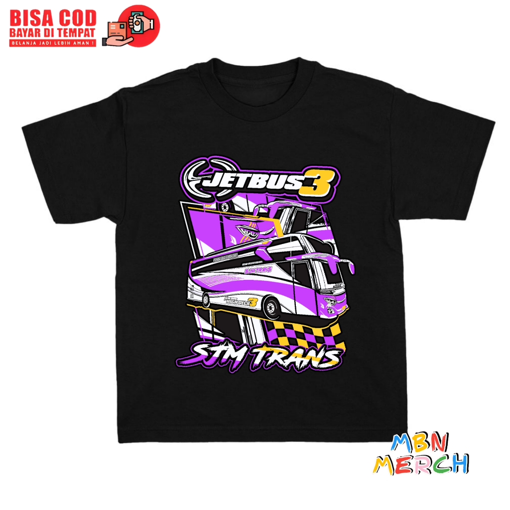 Baju kaos anak laki laki jet bus