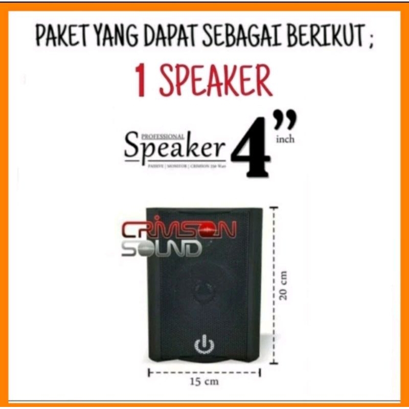 Speaker Pasif Crimson 4inch pasive