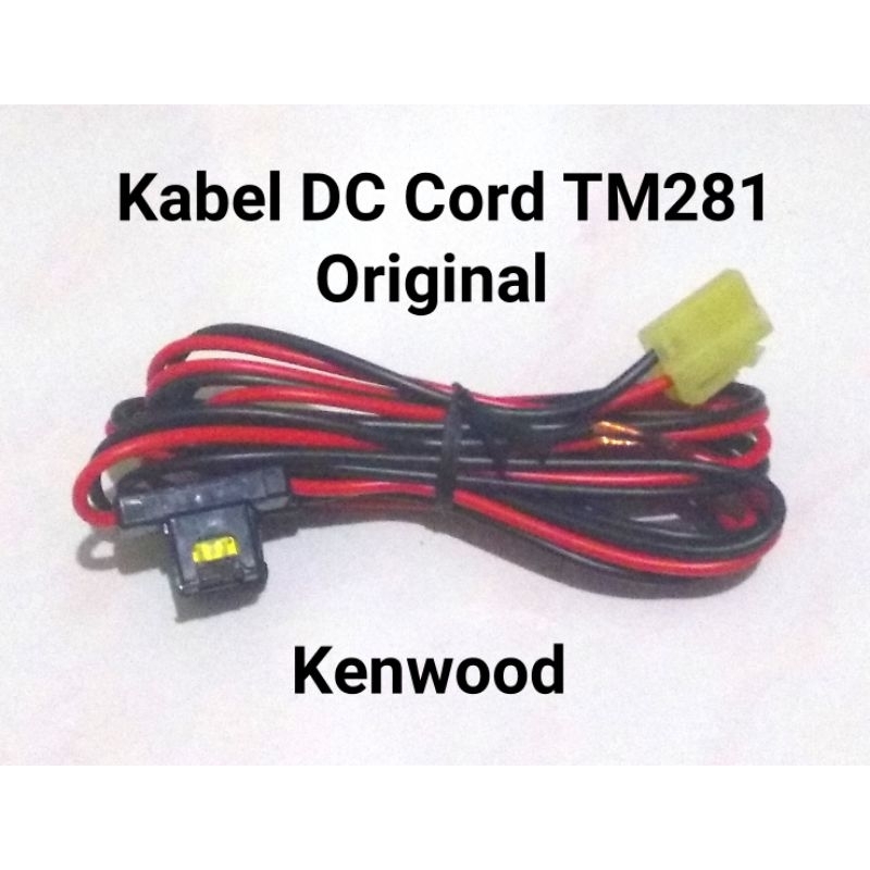 Kabel DC RiG Kenwood TM281 Original bawaan Radio baru.