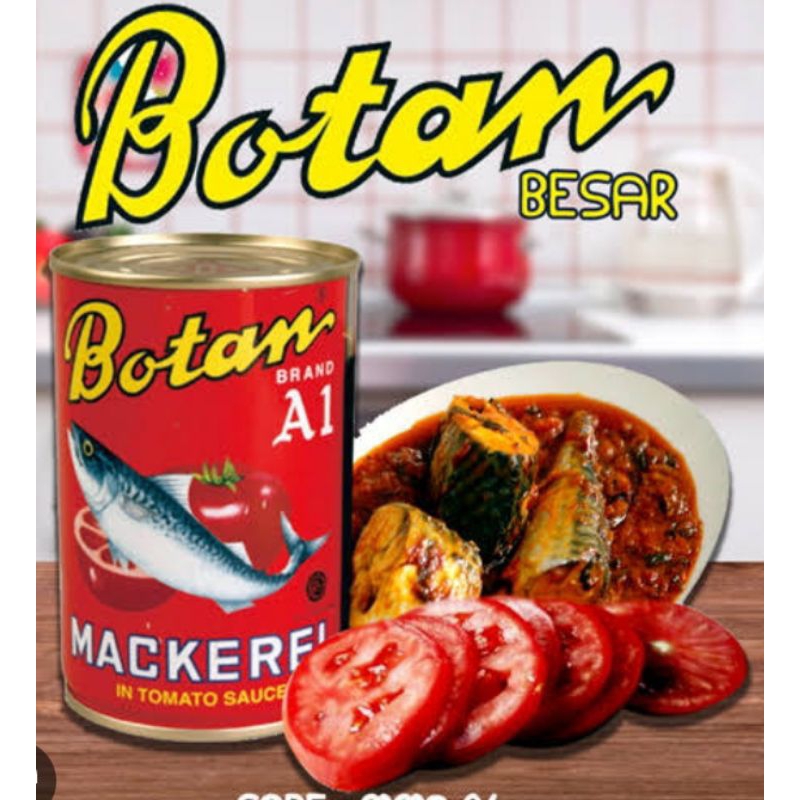 

Botan / Maya / Sardines / Asahi / Bantan / Dencis / Botan Mackerel Saus Tomat 425 g