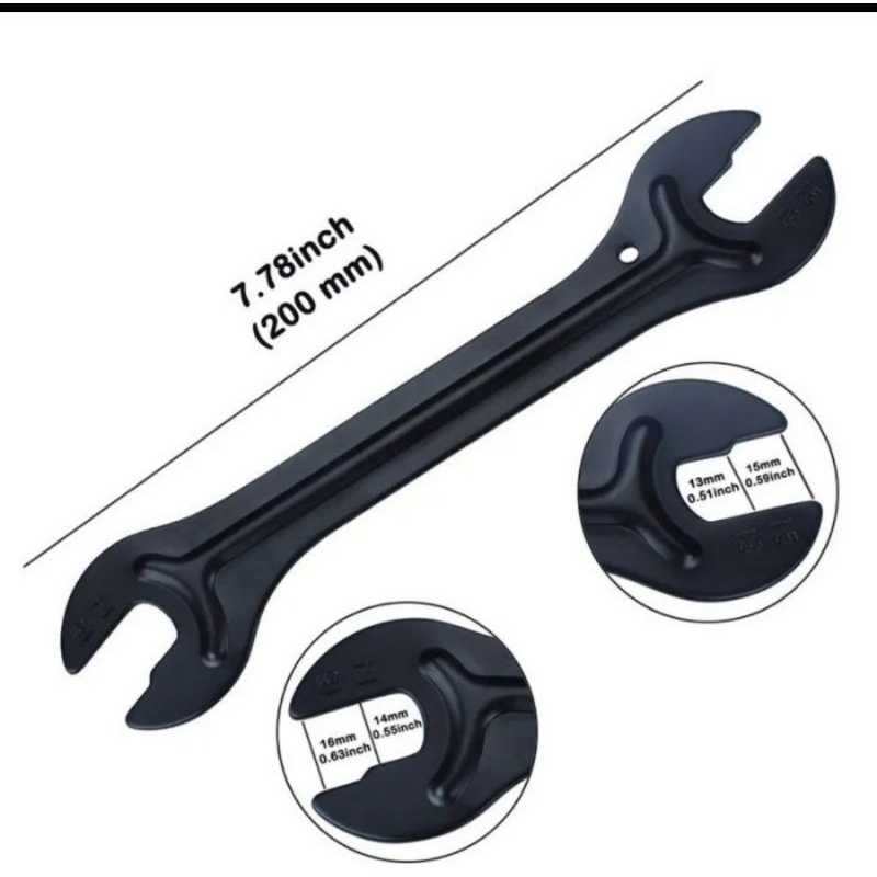 Kunci Pas Mur Baut 4in1 TIPIS Murah Kunci Pass 13mm 14mm 15mm 16mm Kunci Sepeda Bahan Baja Karbon