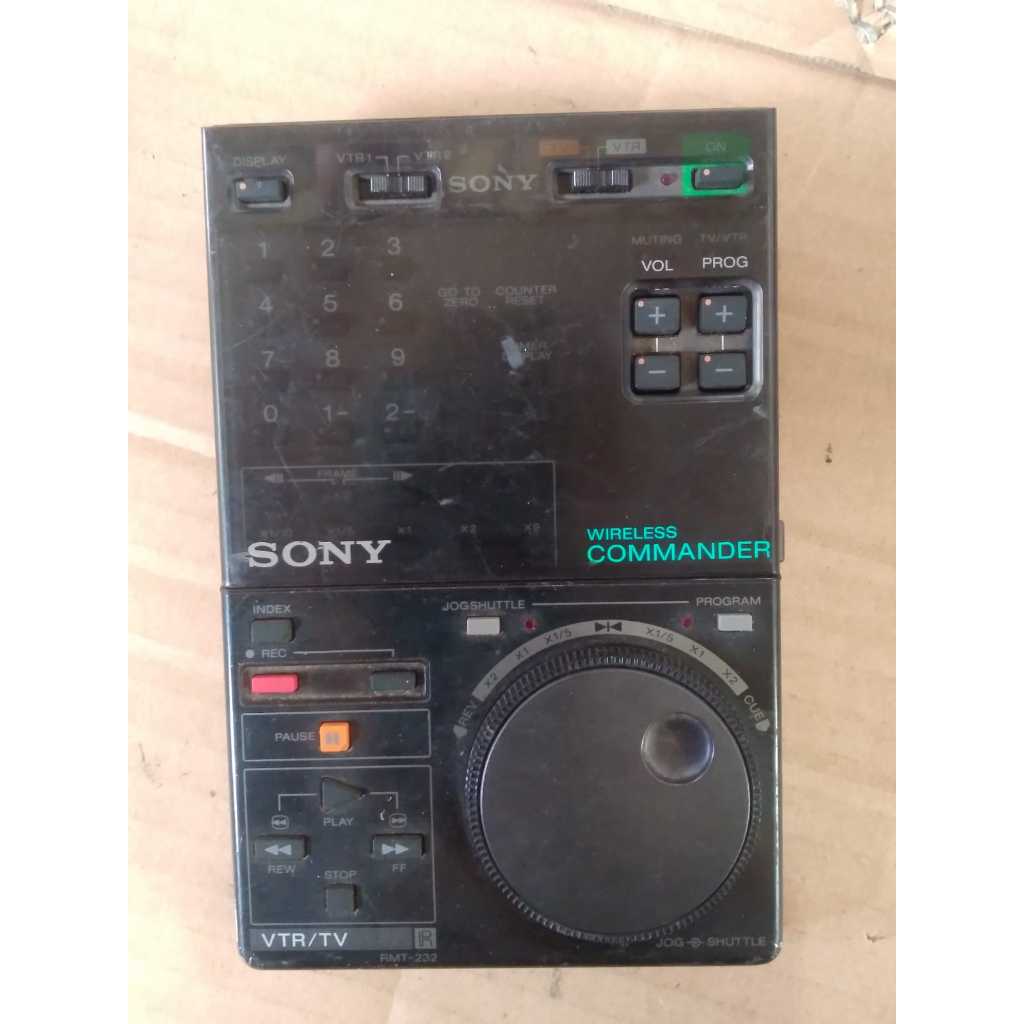 Remote remot SONY RMT-232 Original normal VIDEO PLAYER BETAMAX SL-HF99ES SL-HF950 SL-HF950MKll jadul