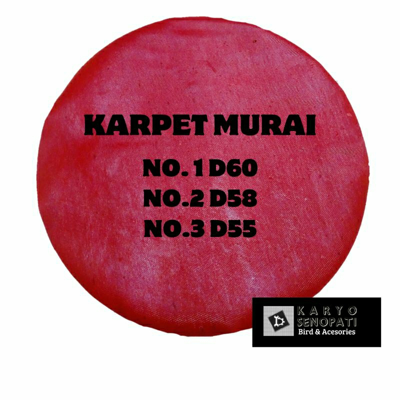 karpet sangkar burung kandang bulat murai batu No1, No2, No3