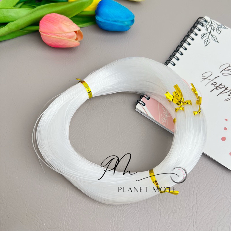 Tali Senar Bening Non Elastis 0.4mm (1 gulung)