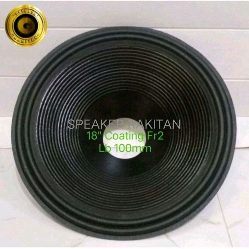 Daun Speaker 18 inch Lubang 4 inch Coating .2pcs