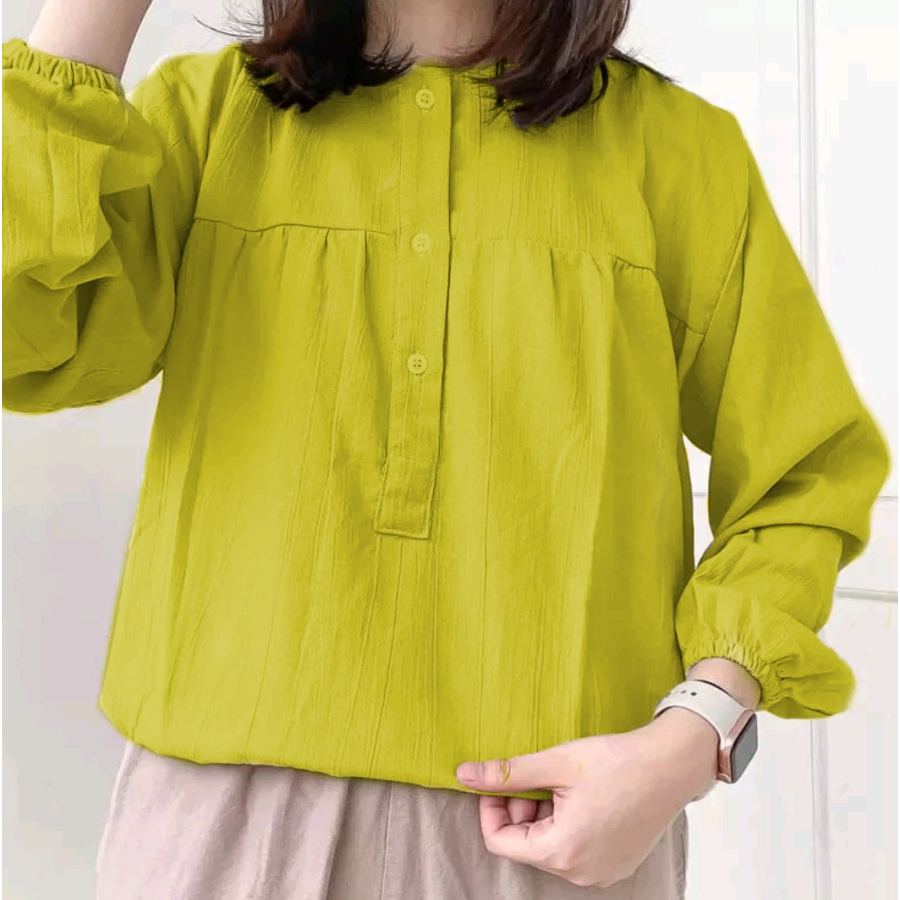 SALE BLOUSE RAYON CRINKLE /SORAIN BLOUSE RAYON CRINKLE PREMIUM