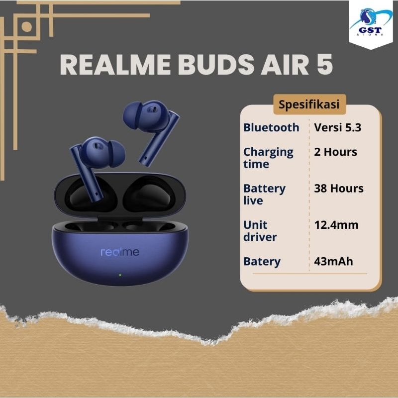 REALME BUDS AIR 5 EARPHONE HANDSFREE HEADPHONES