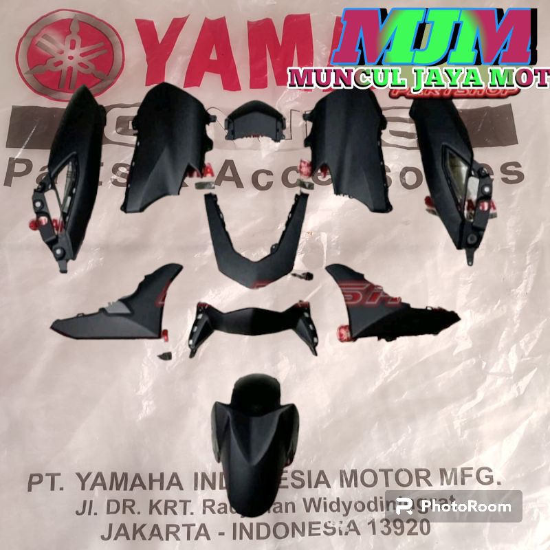 body halus fullset new nmax hitam doff kasar B6H-P3 original yamaha paket bodi fulset full ful set c