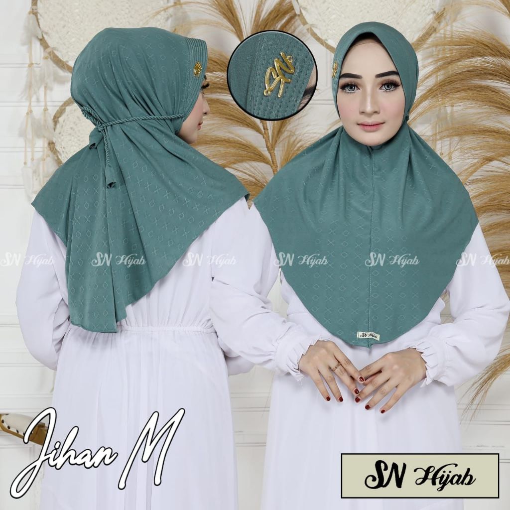 HIJAB INSTAN PET TALI KEPANG MATT JERSEY BY SN HIJAB - JIHAN M