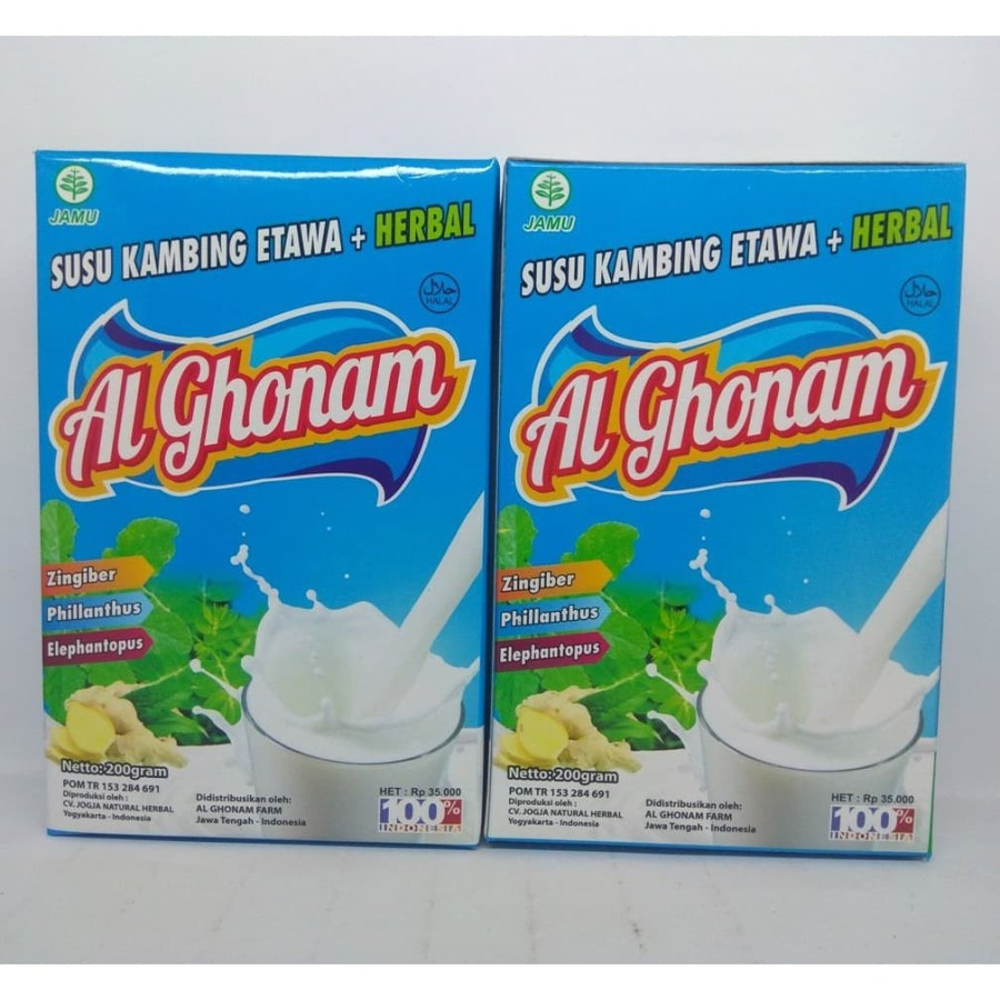 

Susu Kambing Etawa Al Ghonam | Susu Kambing Ghonam Rasa Vanilla